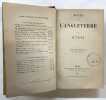 Notes sur l’Angleterre. 2e édition revue et corrigée. TAINE, Hippolyte