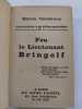 Feu le lieutenant Bringolf. Traduit de l'allemand par Paul Budry ; version de Blaise Cendrars. CENDRARS, Blaise