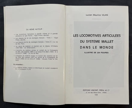 Les locomotives articulées du système Mallet dans le monde. VILAIN, Lucien Maurice