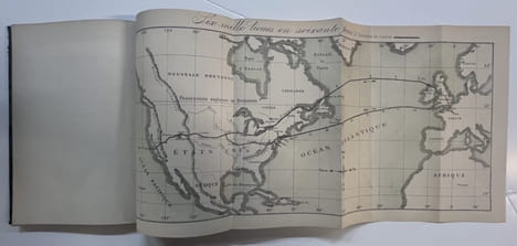 Six mille lieues en soixante jours. Extrait du "Bulletin de la Société des sciences physiques et naturelles de l'Yonne", 1er semestre 1877. COTTEAU, ...
