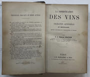 La sophistication des vins. Coloration artificielle et mouillage. Moyens pratiques de reconnaître la fraude [suivi de] Traité pratique pour reconnaître sans le secours de la chimie les fraudes, falsifications et sophistications des denrées alimentaires. Paris,1876, Librairie Scientifique, Industrielle et Agricole/ par GAUTIER, E. J. Armand ; SINGER, Max - Image 4