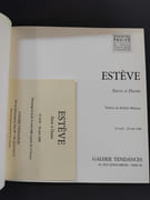 Estève, Encres et Dessins (avec son carton d’invitation). Préface de Robert Marteau par  - Image 2