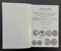 Monnaies fran&ccedil;aises 1670-1942, 272 ann&eacute;es de numismatique fran&ccedil;aise. V.G. (initiales de Victor Guilloteau, numismate)
