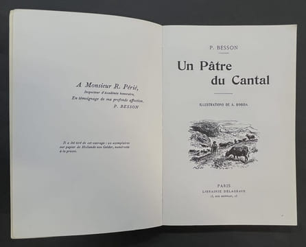 Un Pâtre du Cantal. Illustrations de A. Robida. [Reproduction en fac-simile de l'éd. de Paris, Delagrave, 1928]. Besson, Pierre