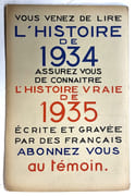 Le Témoin. Revue Hebdomadaire - N° 43. 30 Décembre 1934 par IRIBE, Paul - Image 2