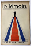 Le Témoin. Revue Hebdomadaire - N ° 17. 1er Avril 1934 par IRIBE, Paul - Image 1