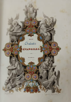 LES SAINTS EVANGILES. Traduits de la Vulgate par M l' Abbé Dassange. Illustrés par MM T Johannot , Cavelier , Gérard-Séguin et Brévière. 2 tomes. ...