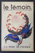 Le Témoin. Revue Hebdomadaire - N° 16. 25 Mars 1934 par IRIBE, Paul - Image 1