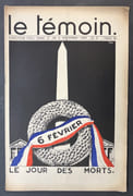 Le Témoin. Revue Hebdomadaire - N° 35. 4 Novembre 1934 par IRIBE, Paul - Image 1