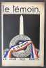 Le T&eacute;moin. Revue Hebdomadaire - N&deg; 35. 4 Novembre 1934. IRIBE, Paul