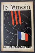 Le Témoin. Revue Hebdomadaire. N° 21. 29 Avril 1934 par IRIBE, Paul - Image 1