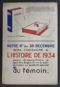 Le Témoin. Revue Hebdomadaire. N° 42. 23 Décembre 1934 par IRIBE, Paul - Image 2