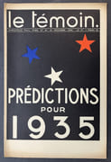 Le Témoin. Revue Hebdomadaire. N° 41. 16 Décembre 1934 par IRIBE, Paul - Image 1