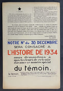 Le Témoin. Revue Hebdomadaire. N° 41. 16 Décembre 1934 par IRIBE, Paul - Image 2