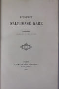L'esprit d'Alphonse Karr. Pensées extraites de ses oeuvres. par Alphonse KARR - Image 2