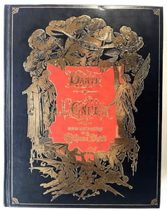 La Divine Comédie [2 volumes]. Avec les dessins de Gustave Doré du tirage de 1884. Traduction française de Pier-Angelo Fiorentino accompagnée du texte italien