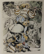 Gargantua. Texte d'époque intégral. Pointes sèches originales de Gaston Barret. par Francois Rabelais - Image 3
