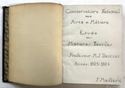 étude des matières textiles. Année 1923-1924. Professeur M. J. Dantzer par DANTZER, James - Image 3