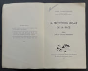 La Protection légale de la race : essai sur les lois de Nuremberg par THOMAS-CHEVALLIER, Hubert - Image 2