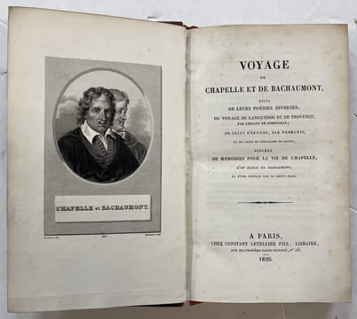 Voyage de Chapelle et de Bachaumont : suivi de leurs poésies diverses. du voyage de Languedoc et de Provence par Lefranc de Pompignan. de celui ...