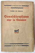 Considérations sur la cuisine par PRESSAC, Pierre de