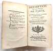 Description de la ville de Paris. Tome quatri&egrave;me. Nouvelle &eacute;dition enrichie d’un nouveau plan. BRICE, Germain