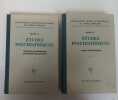 Etudes psychiatriques (2volumes). volume1; historique m&eacute;thodologie psychopathologie g&eacute;n&eacute;rale, volume2; Aspects s&eacute;m&eacute;iologiques. Henri Ey 