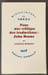 Pour une critique des traductions : John Donne. BERMAN, Antoine