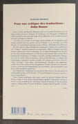 Pour une critique des traductions : John Donne par BERMAN, Antoine - Image 2