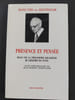Pr&eacute;sence et pens&eacute;e . essai sur la philosophie religieuse de Gr&eacute;goire de Nysse. Hans Urs von Balthasar