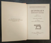 Institution oratoire. Tome VI : Livres X et XI. Texte établi et traduit par Jean Cousin par QUINTILIEN - Image 2