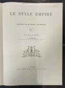 Le style Empire. Architecture et décors d’intérieur. Tome V. étude critique et descriptive par Paul Marmottan par MARMOTTAN, Paul - Image 1