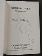 Rétrospective Mimmo Rotella (avec une signature de l’artiste). 17 Avril - 26 mai 1991 par  - Image 2