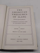 The American Thesaurus of Slang. with supplement - A complete reference book of colloquial speech par Lester V. Berrey;  M.Van Den Bark - Image 2