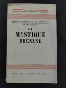 La Mystique Rhenane . Colloque de Strasbourg 16-19 mai 1961 par  - Image 1