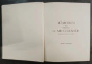 Mémoires du prince de Metternich chancelier de Cour et d’état [Suivi des Lettres du prince de Metternich au baron Hübner, 1849-1859. Traduit de l'allemand par Constantin de Grunwald.] [4 volumes] par Metternich, Klemens Wenzel Nepomuk Lothar von - Image 4