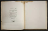 Catalogue complet des &eacute;ditions Ambroise Vollard. Exposition du 15 D&eacute;cembre 1930 au 15 Janvier 1931 au Portique 99, Boulevard Raspail &agrave; Paris. VOLLARD, ...