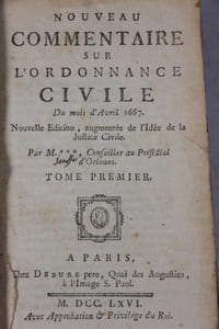 Nouveau commentaire sur l’ordonnance civile du mois d’avril 1667. Nouvelle édition.