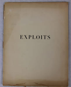 Exploits. Poèmes inachevés de J. R. Lithographies de G. Hautot.