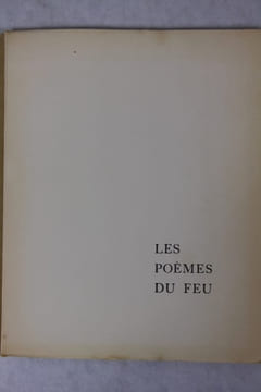 Les Poèmes du feu. Avec cinq lithographies de Paul Bret.. MALLET (Robert) - BRET (Paul)