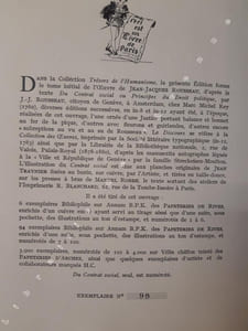 Du contrat social ou principes du droit politique. Discours sur l'origine et les fondements de l'inégalité parmi les hommes. Illustrations de Jean Traynier.