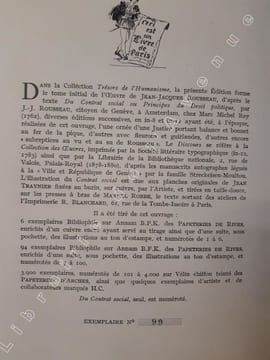 Du contrat social ou principes du droit politique. Discours sur l'origine et les fondements de l'inégalité parmi les hommes. Illustrations de Jean ...