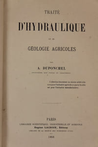 Traité d’hydraulique et de géologie agricoles.