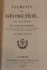 Eléments de géométrie, avec des notes. . Legendre (Adrien-Marie)