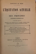 L’Equitation actuelle et ses principes. Recherches expérimentales. par Le Bon (Gustave) - Image 2