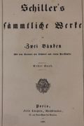 Schiller's sämmfliche Werke in zwei Bänden. par Schiller (Friedrich von) - Image 2
