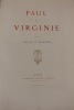 Paul et Virginie.. [La Charlerie (H. de)] SAINT-PIERRE (Bernardin de)