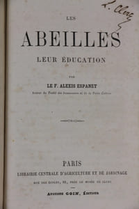 Du traitement des porcs aux différentes époques de l'année suivant leur âge, en santé et maladie... Extrait des meilleurs ouvrages anglais, et traduit par J.-A. G. [Grandvoinnet.]. Goin, sd. (1859) [à la suite]  MARTRES (Léon) L' agriculture du département des Landes devant l'enquête et son améliorationpar la culture de la vigne et du pin. Dax. Camion. 1867.(Un tableau dépliant) [à la suite] ESPANET (Alexis). Les abeilles, leur éducation ." Goin. Paris. sd (ca 1860)