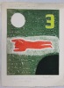 Essai. Gravure originale au carborundum, (papier 38 x 29 ; image 30 X 24) ; numérotée 15/20 ; datée et signé au crayon avec envoi au 12/11/1977.. ...