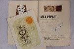 Huiles, collages, gouaches et estampes.. [Papart (Max)] Bohbot (Michel)